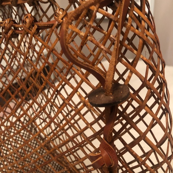 Frame woven rattan large backpack NWT - Picture 2 of 6